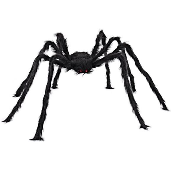 5 Ft. Giant Black Spider -Halloween Outdoor Decorations & Yard Party Props, Blac - Picture 7 of 8